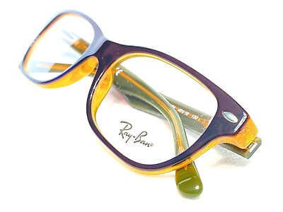 #ad NEW Ray Ban Junior RB1555 3674 Kids Childrens Brown Orange Eyeglasses Frames 48