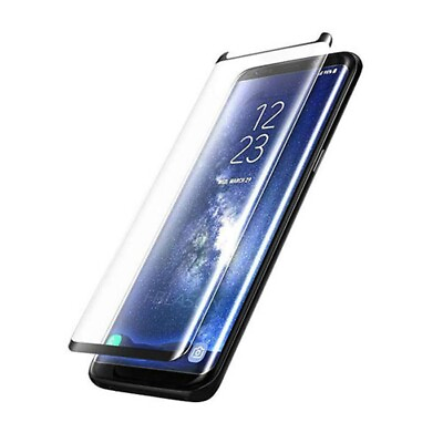 #ad Black Trim Curved Tempered Glass Screen for Samsung Galaxy Note 8