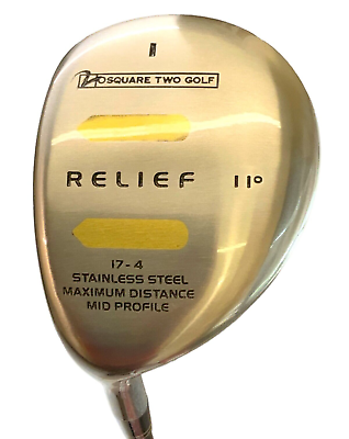 #ad Square Two Rough Relief 1 Driver 11 Degree Steel Shaft R Flex SS Head LH