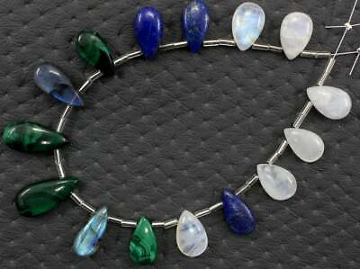 #ad Super Quality Natural Multi Gemstone Smooth Pear Shape Making Jewelry Wholesale