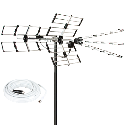 #ad Yagi Antenna Outdoor Long Range 24 Elements 4K Crystal Clear ATSC 3 UHF VHF 2024