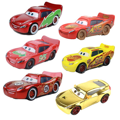 #ad Diecast McQueen Series New McQueen Cruz Lot Disney Pixar Cars 1:55 Model Car