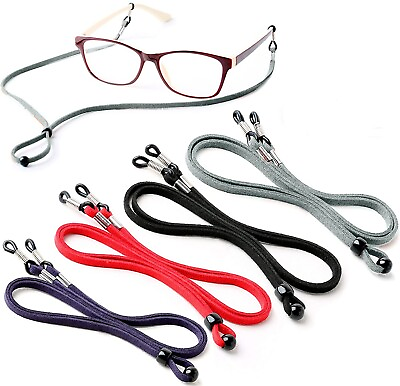 #ad Eye Glasses String Strap Holder Adjustable Retainer Cord Sunglasses Lanyards 4pc