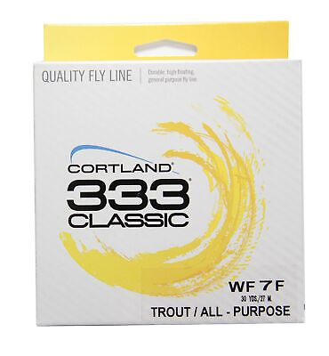 #ad Cortland 351493 Classic 333 Flyline WF7F Yellow