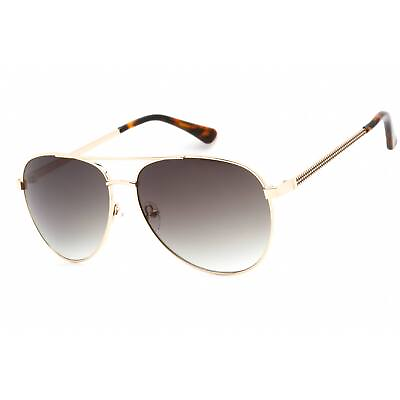 #ad Guess Factory Men#x27;s Sunglasses Gold Aviator Frame Gradient Green Lens GF0251 32P