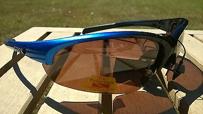 #ad Maxx HD Sunglasses Domain blue HDP black golf fishing polarized brown lens
