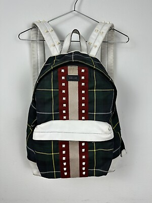 #ad Bally Plaid Harper Backpack