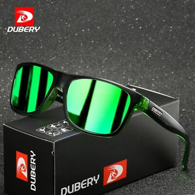 #ad DUBERY Men Polarized Sunglasses Driving Shades Male Retro Sun Glasses Square