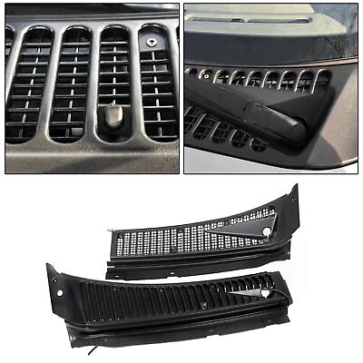#ad Fit For Ford F250 F350 Excursion Windshield Wiper Vent Cowl Screen Cover Panels