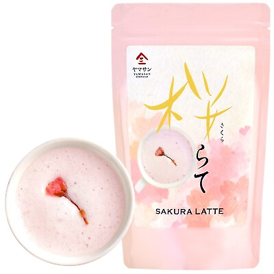 #ad Sakura Latte Creamy and Aromatic Foam Using Japanese Cherry Blossom 100% 3.5o