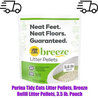#ad Purina Tidy Cats Litter Pellets Breeze Refill Litter Pellets 3.5 lb. Pouch