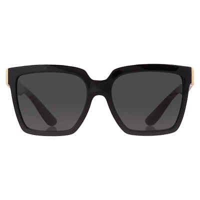 #ad Dolce and Gabbana Dark Grey Square Ladies Sunglasses DG6165 501 87 56