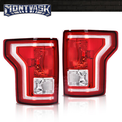 #ad Fit For 15 17 Ford F 150 Red Tail Lights Brake Parking Lamps Left amp; Right