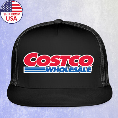 #ad Costco Wholesale Black Trucker Hat Cap Adult Size