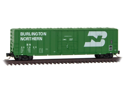 #ad Z SCALE Burlington Northern 50#x27; Rib Side Box Car Micro Trains MTL #511 00 124