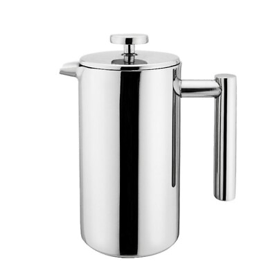 #ad New Small Stainless Steel French Press 12oz Coffee Plunger Pot Tea Brewer Maker