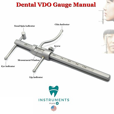 #ad New Premium Grade Gauge Material High quality Stainless Steel Dental VDO Ruler $47.99