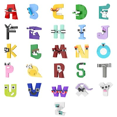 #ad Alphabet Lore The 26 Letters Model Educational Toys Building Kit for Kids $8.79