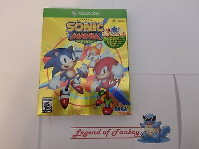 #ad New * Sonic Mania Plus Xbox One Launch Edition w Art Book Cover * Sealed *