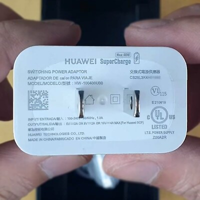 #ad Genuine OEM Huawei 40W SuperCharge SCP USB Wall Adapter 10V 4A Mate 30 20 Pro