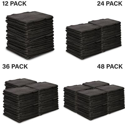 #ad 12 24 36 48 Pack 80quot; x 72quot; Black Moving Blankets Pro Economy Shipping Furniture