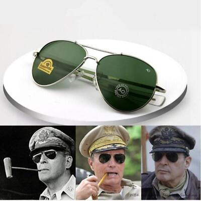 #ad American Men Vintage Sunglasses Glass Lens with Box Optical Driving Glasses New