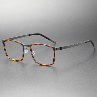 #ad Elite Reading Glasses Screwless Rectangle Readers Photochromic Mens Titanium N