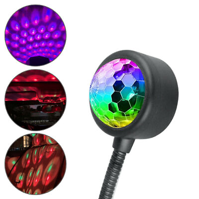 #ad Car LED USB Light Magic Ball Strobe Night Lamp for DJ Dance Stage Disco Party