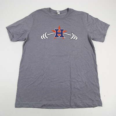 #ad Houston Astros Canvas Short Sleeve Shirt Men#x27;s Gray New