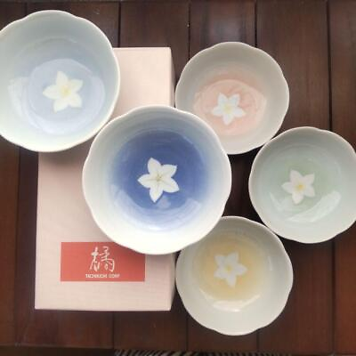 #ad Arita Imari Ware Tachiyoshi Colorful Small Bowl Set Of 5