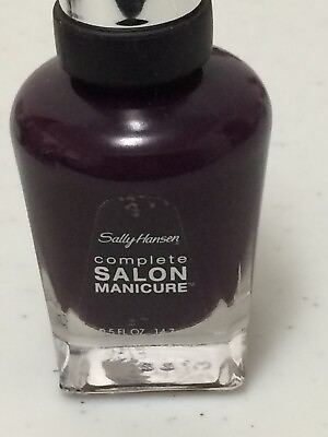 #ad Sally Hansen Complete Salon Manicure Color 441 PAT ON THE BLACK Brand New