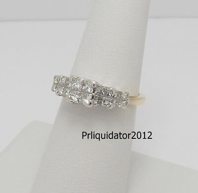 #ad 1CT Princess Diamond Solitaire Engagement Wedding Bridal Ring 14K Yellow Gold $499.99
