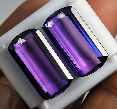 #ad Natural 39.00 Cts Top Quality Purple Taaffeite Certified Cushion Loose Gemstone