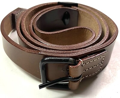 #ad WWII GERMAN CZECH M1895 TURKISH MAUSER VZ 24 UNIVERSAL LEATHER RIFLE SLING