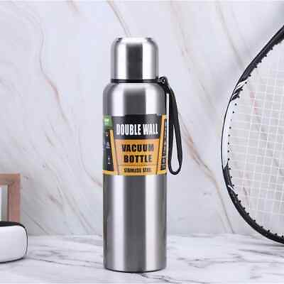 #ad Portable Thermo Stainless Steel Cup Flask Insulated Tumbler with Rope Bottle