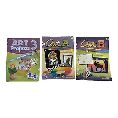 #ad Abeka Art Series Book Lot 3 A amp; B Student Projects Homeschool Books