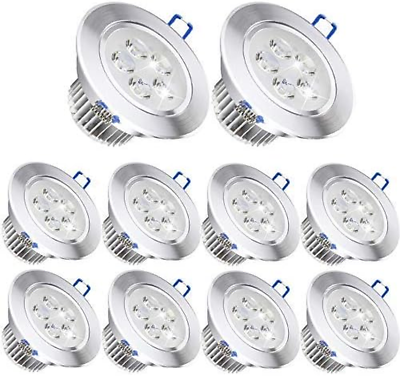 #ad Pack of 10 110V 5W LED Ceiling Light DownlightCool White Spotlight Lamp Recess