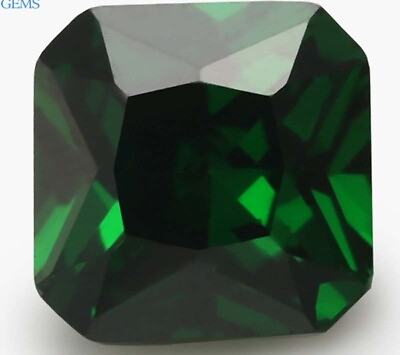 #ad 10x10 mm Natural Green Emerald 7.10 ct Square Emerald Faceted Cut VVS Loose Gems