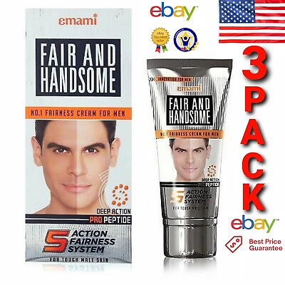 #ad 3 x 60g Fair amp; HANDSOME OFFICIAL USA Deep Action Fairness Whitening Cream Fresh $25.97