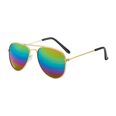 #ad 2019 Sunglasses New Fashion Baby Kids Boy Girl Pilot Sunglasses Metal Frame Gogg