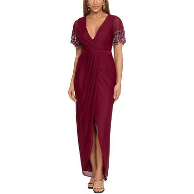 #ad Bamp;A by Betsy and Adam Womens Chiffon Beaded Formal Evening Dress Gown BHFO 8194