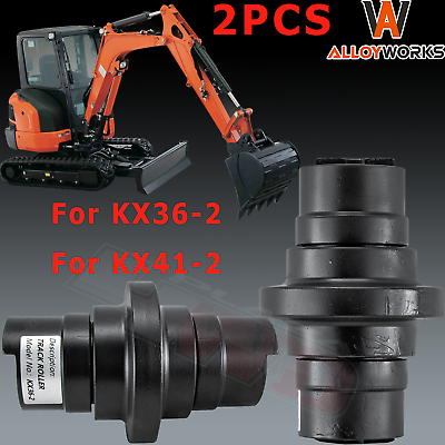 #ad 2PCS Track Roller Bottom Roller For KUBOTA Model KX36 2 KX41 2 Mini Excavator