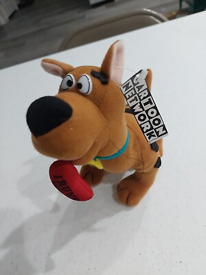 #ad Vintage 1998 Scooby Doo quot;I Rove Youquot; 20 Inch Cartoon Network Brand Plush Stuffy