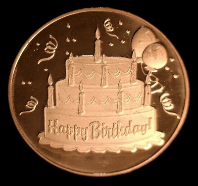 #ad Lot of 20 1 oz Copper Round Happy Birthday