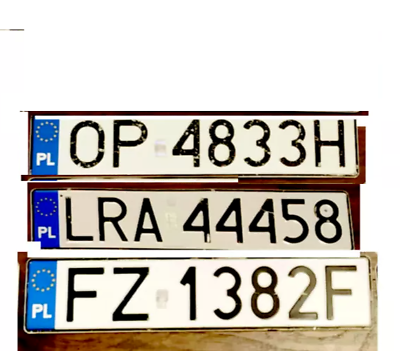 #ad Poland License Plate Only one Auto Plates Pick one Poland