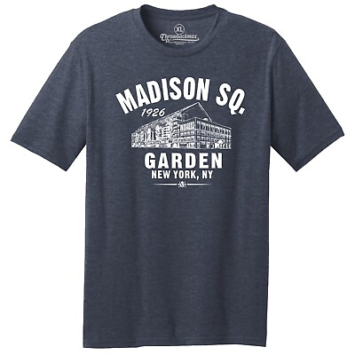 #ad Madison Square Garden 1926 Hockey TRI BLEND Tee Shirt New York Rangers