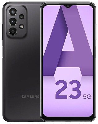 #ad Samsung Galaxy A23 5G SM A236U 64GB Black Unlocked Locked T Mobile ATamp;T