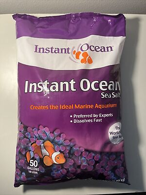 #ad Instant Ocean Sea Salt for Marine Fish Tank Aquariums 50 gal NEW