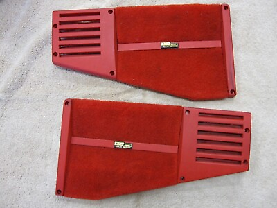 #ad C4 Corvette Bose rear speaker grills with emblems 90 91 92 93 94 95 96 Torch red