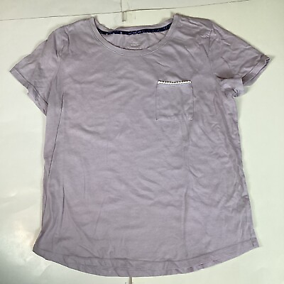 #ad Sonoma Womens T Shirt Top Size M Medium Sleepwear Stretch Comfort Short Sleeve